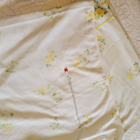 Morgan Jones Vintage Double Full Flat Sheet Pillowcase No Iron Muslin floral - Picture 9 of 12